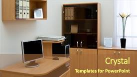  Presentation with structure - Presentation having folder structure - computer on a desk background and a tawny brown colored foreground