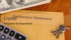  Presentation with financial statement analysis - Slide deck with  background and a  colored foreground.