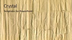  Presentation with corrugated cardboard - PPT layouts featuring folding carton - beige kraft paper texture cardboard background and a yellow colored foreground