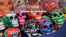  Presentation with art craft - Amazing PPT layouts having folk art - mexican craft backdrop and a tawny brown colored foreground