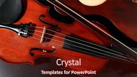  Presentation with electric metering - Presentation design enhanced with folk art songs - electric guitar and violin background and a tawny brown colored foreground