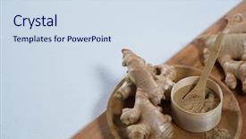  Presentation with organic - Amazing PPT layouts having folk medicine - high angle view of organic backdrop and a sky blue colored foreground