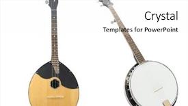 Presentation with image retrieval - Slides with folk music - image of mandolin and banjo background and a white colored foreground