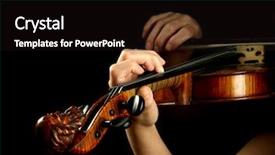  Presentation with black chalkboard vintage blackboard isolated - Slides with folk music - musician playing violin isolated background and a black colored foreground