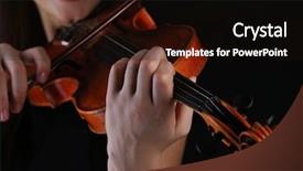  Presentation with black - Colorful slide set enhanced with folk music - musician playing violin on black backdrop and a wine colored foreground