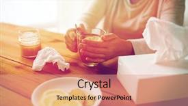  Presentation with traditional medicine medicine - PPT theme having  background and a  colored foreground