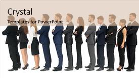  Presentation with turn around time - Presentation design featuring infinite - turn isolated on white background background and a coral colored foreground