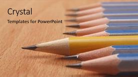  Presentation with crowd - Slide deck enhanced with follow leader - unique or different background and a coral colored foreground