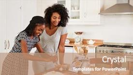  Presentation with keto recipe - Audience pleasing slide deck consisting of follow up - teenage girls following recipe backdrop and a coral colored foreground