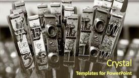  Presentation with old traditional romanian folk costumes - Beautiful slide set featuring follow with old typewriter macro backdrop and a tawny brown colored foreground