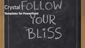  Presentation with bliss - Presentation having follow-your-bliss-spiritual-reminder background and a dark gray colored foreground