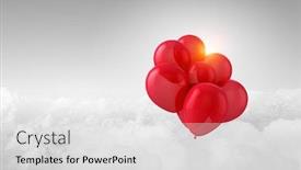  Presentation with dream - PPT theme with follow-your-dream-mixed-media background and a light gray colored foreground