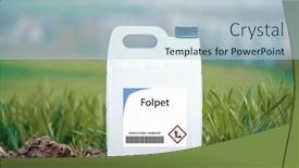  Presentation with diseases - Slide deck with folpet-contact-fungicide-used background and a light blue colored foreground