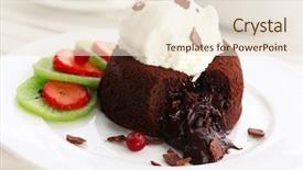  Presentation with hot chocolate - Amazing PPT layouts having fondant centre with ice-cream backdrop and a lemonade colored foreground