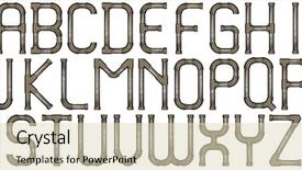 Presentation with pvc pipe industry - Beautiful slides featuring font - industrial metal pipe alphabet letters backdrop and a soft green colored foreground