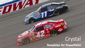  Presentation with nascar - Slide deck consisting of fontana-ca-mar-27-denny background and a gray colored foreground
