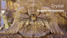  Presentation with rome - PPT theme with fontana del pantheon rome italy background and a coral colored foreground