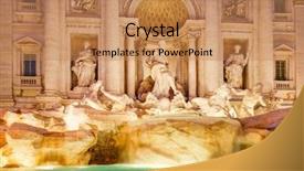  Presentation with fontana for - Audience pleasing presentation consisting of fontana di trevi in rome backdrop and a coral colored foreground