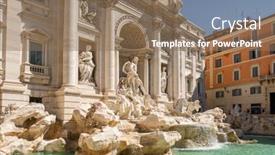  Presentation with baroque - Amazing presentation having fontana-di-trevi-trevi-fountain backdrop and a coral colored foreground
