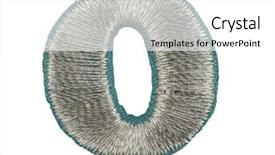  Presentation with thread - Slide deck featuring fonts that are stitched background and a white colored foreground