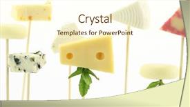  Presentation with white cheese - Amazing presentation theme having foo - various types of cheese isolated backdrop and a cream colored foreground