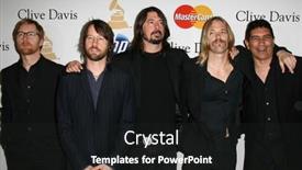  Presentation with fighters - Presentation theme featuring foo-fighters-at-the-clive background and a dark gray colored foreground