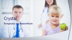  Presentation with child medicine - Cool new slides with emergenvy food - child and medicine concept backdrop and a sky blue colored foreground