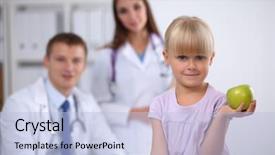  Presentation with child medicine - Amazing slides having emergenvy food - child and medicine concept backdrop and a light blue colored foreground