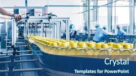  Presentation with china food - Slide deck enhanced with food - drinks production plant in china background and a ocean colored foreground