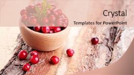  Presentation with guava fruits fresh green fruit - Slide deck having diet food - fresh and delicious cranberries background and a lemonade colored foreground