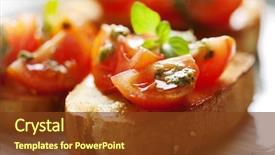  Presentation with fresh coconut juice decorated tropical - Amazing theme having food - juicy tomatoes on fresh bread backdrop and a tawny brown colored foreground