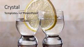  Presentation with tequila - Beautiful presentation design featuring food addactive - color photo of a glass backdrop and a soft green colored foreground