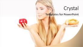  Presentation with dog food - Presentation theme featuring food addactive - portrait of a beautiful young background and a sky blue colored foreground