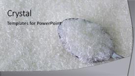  Presentation with food additives - PPT layouts consisting of food additives - closeup texture of spoon full background and a light gray colored foreground