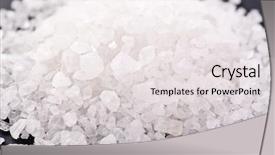  Presentation with salt - Theme enhanced with food additives - salt background and a light gray colored foreground