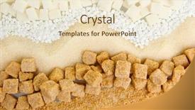  Presentation with sweetener - Audience pleasing PPT theme consisting of food additives - sweetener with white and brown backdrop and a lemonade colored foreground