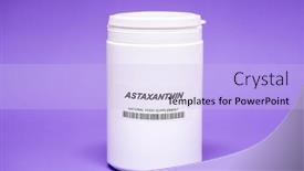  Presentation with food supplements - Slide deck enhanced with food-additives-nutritional-supplements-microelements background and a light blue colored foreground