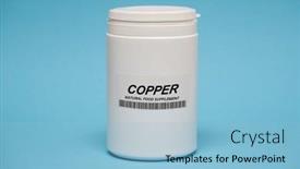  Presentation with food additives - Presentation theme featuring food-additives-nutritional-supplements-microelements background and a light blue colored foreground