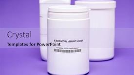  Presentation with food supplements - Theme enhanced with food-additives-nutritional-supplements-microelements background and a light blue colored foreground