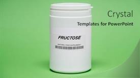  Presentation with fructose - Presentation having food-additives-nutritional-supplements-microelements background and a seafoam green colored foreground