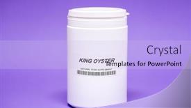  Presentation with food supplements - Presentation theme with food-additives-nutritional-supplements-microelements background and a light blue colored foreground