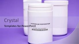  Presentation with food supplements - Presentation design featuring food-additives-nutritional-supplements-microelements background and a light blue colored foreground