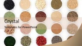  Presentation with body building - Amazing presentation theme having food and body building powder backdrop and a coral colored foreground