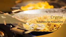  Presentation with cooking - Amazing slides having food-and-cooking-concept-braised backdrop and a yellow colored foreground