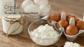  Presentation with food chicken - Beautiful presentation featuring food-and-eating-concept-close backdrop and a coral colored foreground