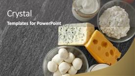  Presentation with food chicken - Cool new slides with food-and-eating-concept-close backdrop and a dark gray colored foreground