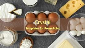  Presentation with food chicken - Audience pleasing PPT theme consisting of food-and-eating-concept-close backdrop and a tawny brown colored foreground