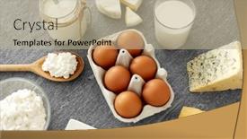  Presentation with food chicken - Cool new presentation with food-and-eating-concept-close backdrop and a mint green colored foreground