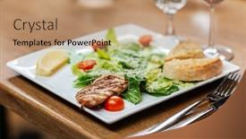  Presentation with food chicken - 