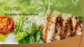  Presentation with food chicken - 